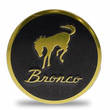 Bucking Bronco Round Decal | 1-3/8 inch | Adhesive Back
